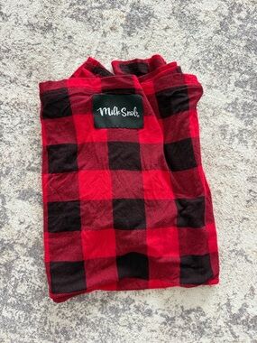 Milk Snob Buffalo Plaid Nursing Cover Car Seat Cover Scarf